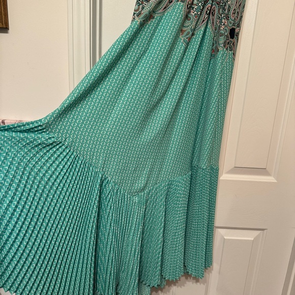 Anthropologie Maeve Mermaid FishtailPleated  Canyon Creek Dress / Sz 2 - Picture 13 of 13